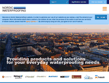 Tablet Screenshot of nordicwaterproofing.com